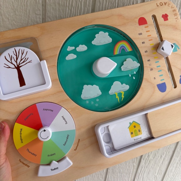 Lovevery Plan Ahead Weather Board Toddler Learning Toy - Picture 2 of 6